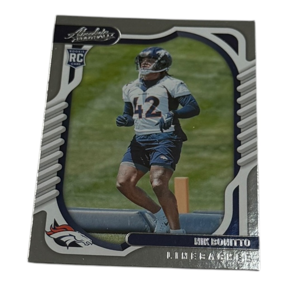 2022 Panini Absolute Football Nik Bonitto Rookie Card 188 Denver Broncos RC